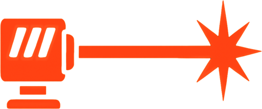 just laser.
In-Game asset.  2d.  High contrast.  No shadows