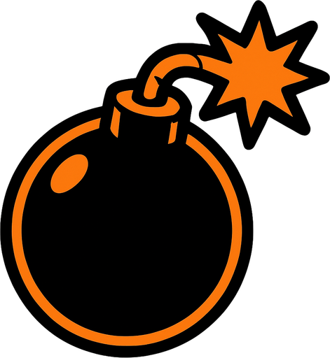 Bomba.
In-Game asset.  2d.  High contrast.  No shadows