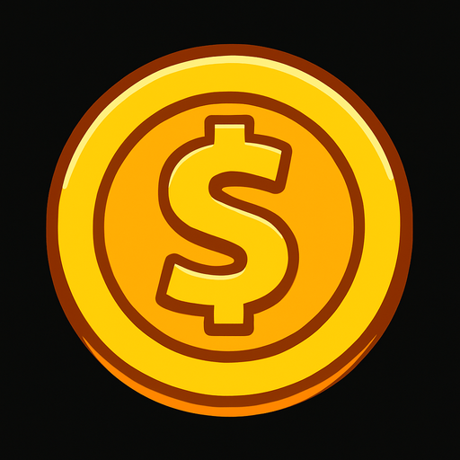 Coin.
In-Game asset.  2d.  High contrast.  No shadows