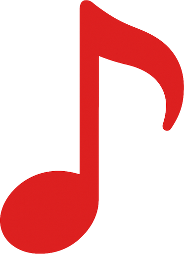 2d kirmiz renkte golgesiz bir nota olustur.
In-Game asset.  2d.  High contrast.  No shadows