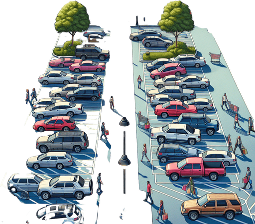 Mall Parking Lot Background