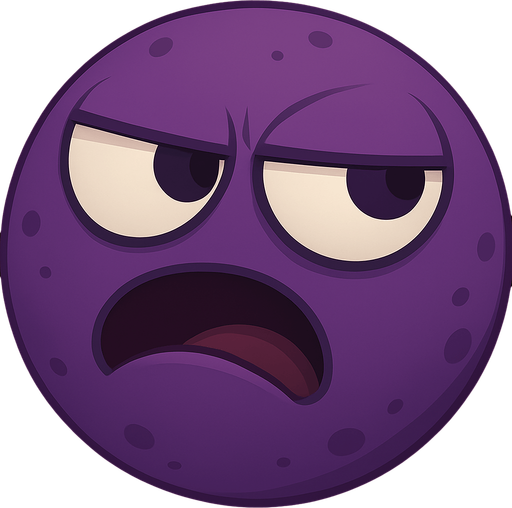 make it purple and suspicious