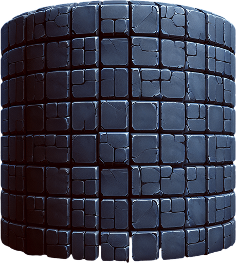 dark slate tiled texture.
Single Game Texture. In-Game asset. 2d. Blank background. High contrast. No shadows.