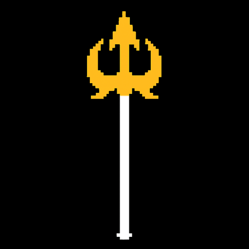 Undertale asgore spear.
In-Game asset.  2d.  High contrast.  No shadows