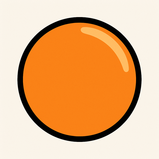 Balle de ping pong.
In-Game asset.  2d.  High contrast.  No shadows
