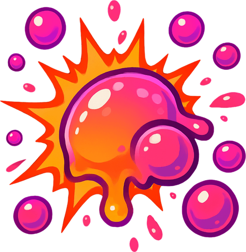 Bubble explode FX.
In-Game asset.  2d.  High contrast.  No shadows