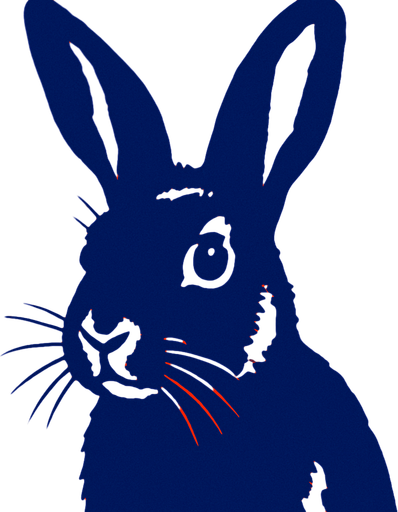 Rabbit.
High contrast.  No shadows