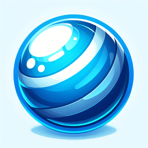 Generate a high-quality icon asset of the specific **blue candy** shown in the provided Candy Crush screenshot.

*   **Shape:** A smooth, **round, slightly flattened sphere or thick disc** shape with perfectly curved edges. It should look plump and solid.
*   **Color:** A bright, **vibrant, medium blue**. Clear and saturated, avoiding overly dark (navy) or light (sky blue) tones.
*   **Surface & Finish:** **Highly glossy** and reflective, like polished hard candy or a glass marble. The surface should look perfectly smooth.
*   **Lighting & Highlights:** Features a **prominent, distinct, curved white specular highlight** positioned near the **top-left edge**, following the candy's spherical contour. Additional subtle, broader highlights should be visible across the top surface, giving it dimension. Clear shading should be present on the bottom and right sides to emphasize its **3D, spherical volume**.
*   **Style:** Clean, **stylized 3D render**, matching the cheerful, polished, and sli.
Single Game Texture.  In-Game asset.  2d.  Blank background.  High contrast.  No shadows