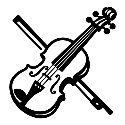 müzik aleti beyaz.
In-Game asset.  2d.  High contrast.  No shadows