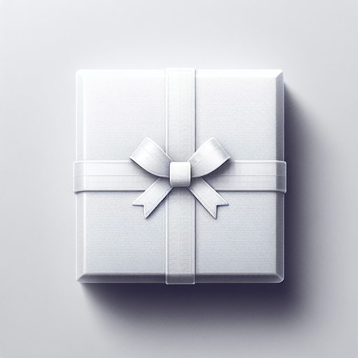 top face of a white gift.
Single Game Texture. In-Game asset. 2d. Blank background. High contrast. No shadows.