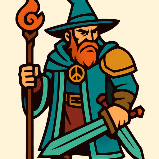 Bir büyücü ama erkek ve barışçıl bir savaşçı ama artık intikam arıyor.
In-Game asset.  2d.  High contrast.  No shadows