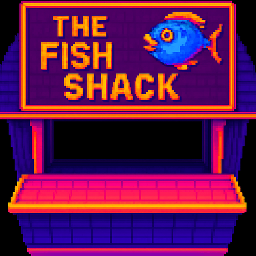 Change the sign to say “The Fish Shack” and make the window larger.