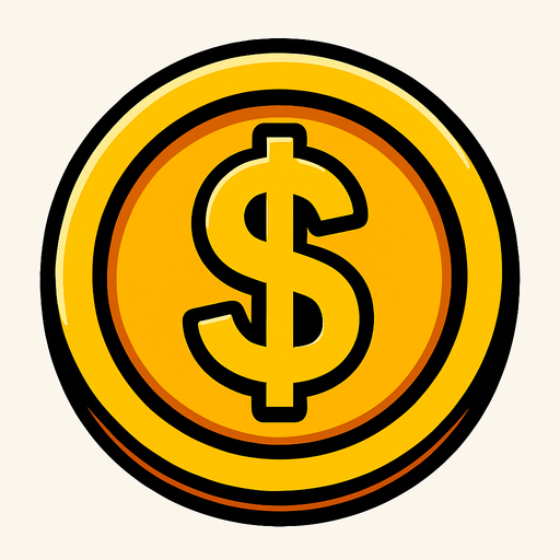 coin.
In-Game asset.  2d.  High contrast.  No shadows