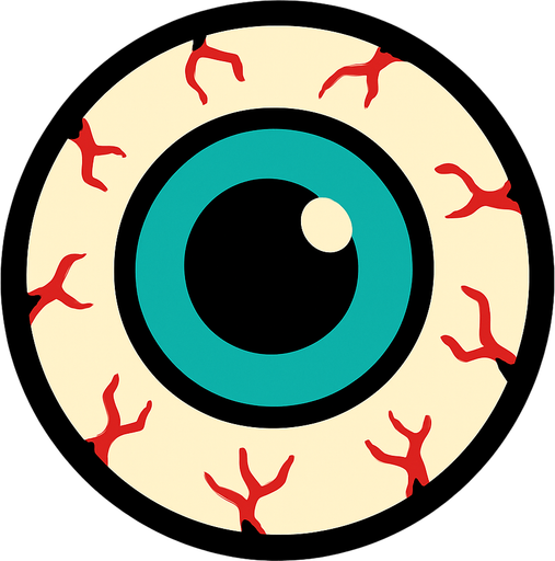 Eyeball.
In-Game asset.  2d.  High contrast.  No shadows
