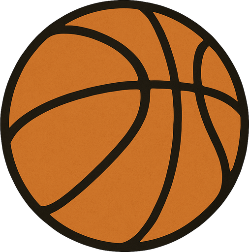 Basketball ball professor Layton game style.
In-Game asset.  2d.  High contrast.  No shadows