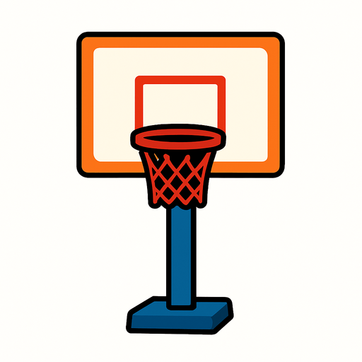 ı need basketball station.
In-Game asset.  2d.  High contrast.  No shadows