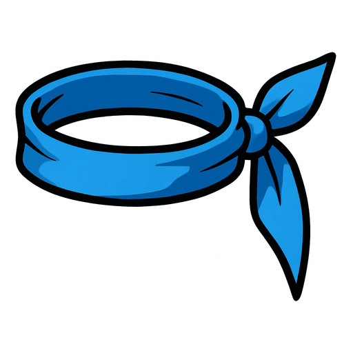 blueHeadband.
In-Game asset.  2d.  High contrast.  No shadows