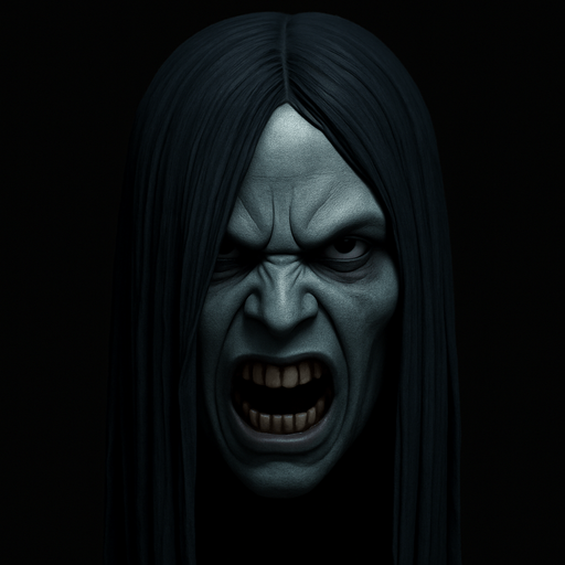 3D Scary face meme samara and angry. only face. normal eyes not so opened.
In-Game asset.  High contrast.  3D. No shadows. only face