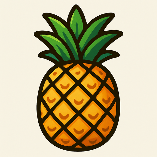 Ananas.
In-Game asset.  2d.  High contrast.  No shadows