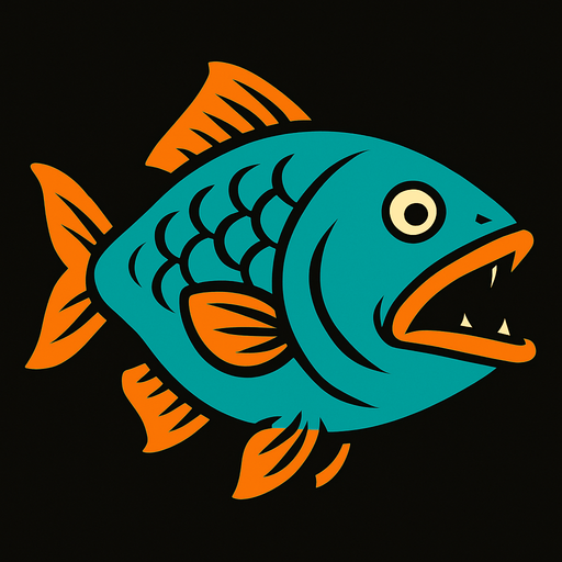 big fish.
In-Game asset.  2d.  High contrast.  No shadows