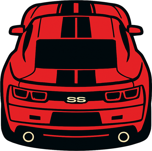 Cheverleot camaro ss arkasi ama yukaridan
In-Game asset.  2d.  High contrast.  No shadows