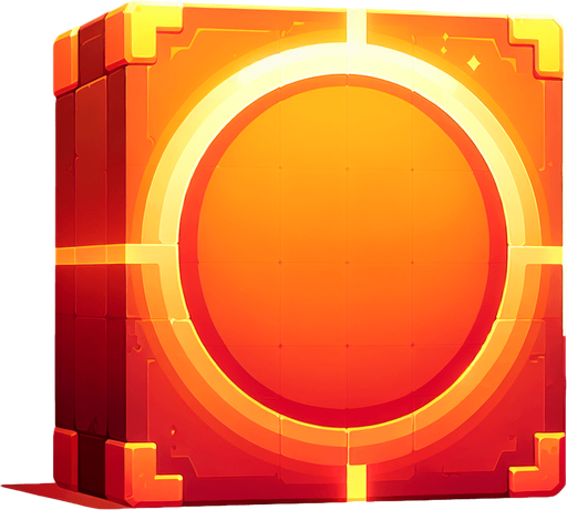 animation orange.
Single Game Texture. In-Game asset. 2d. Blank background. High contrast. No shadows.