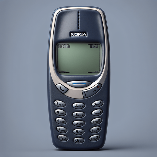 Photorealistic NOKIA 3310 from front view, but change the logo to "NOKAI"