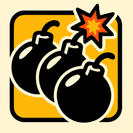 bomb_multi.
In-Game asset.  2d.  High contrast.  No shadows