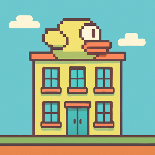 Make it flapy bird building.
2d.  No shadows