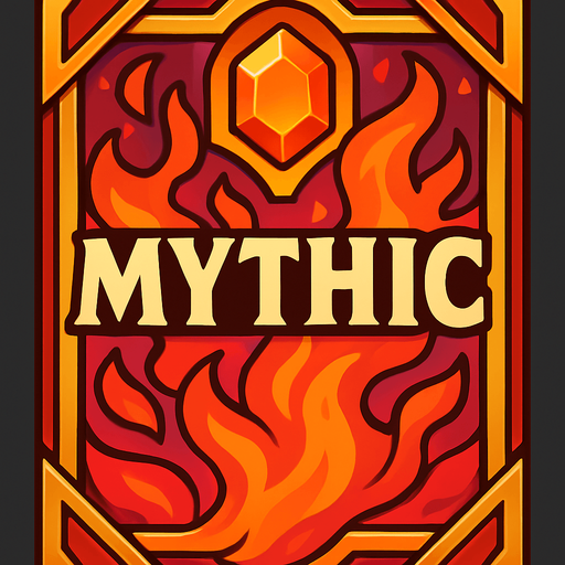 MYTHIC card.
In-Game asset.  2d.  High contrast.  No shadows