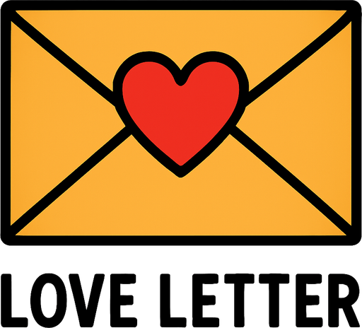 LOVE LETTER.
In-Game asset.  2d.  High contrast.  No shadows