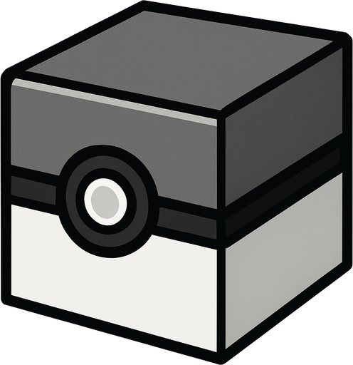 make a cube but like a pokeball and  make it for rare one make with grey and silver and white but do diffrently.
In-Game asset.  2d.  High contrast.  No shadows