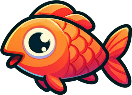 Рыба анимационная.
Single Game Texture. In-Game asset. 2d. Blank background. High contrast. No shadows.