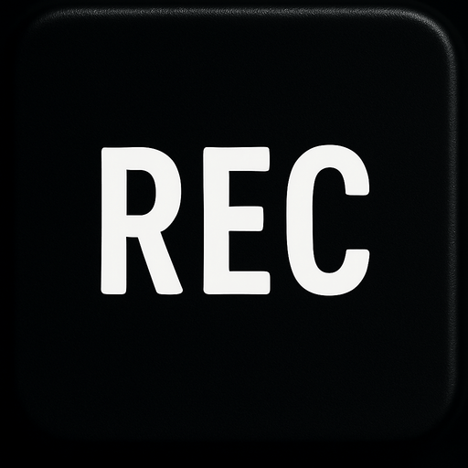 Remove ok from button and add REC text
