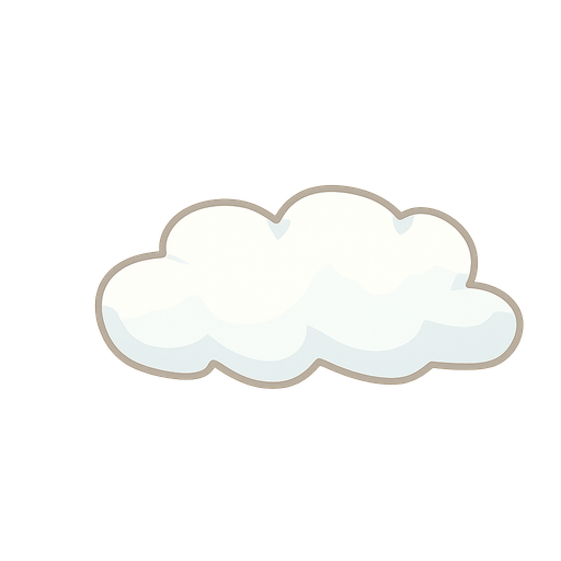 CLOUDY. No background. Transparent background. Blank background. No shadows. 2d. In-Game asset. flat