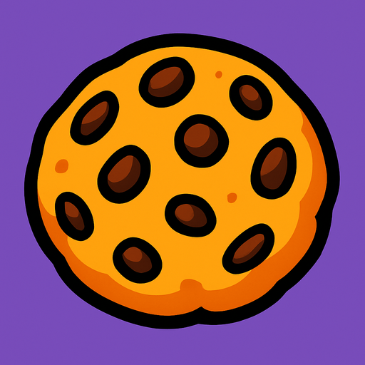 cookie.
In-Game asset.  2d.  High contrast.  No shadows