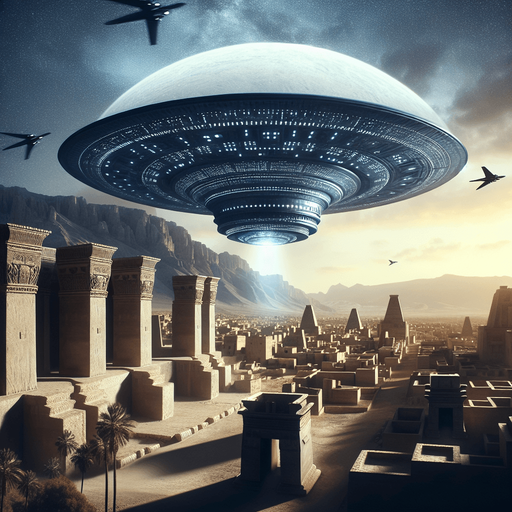 epic movie scene style big titan ufo appear on upper sky city of ancient babylonia
Single Game Texture.  In-Game asset.  2d.  Blank background.  High contrast.  No shadows