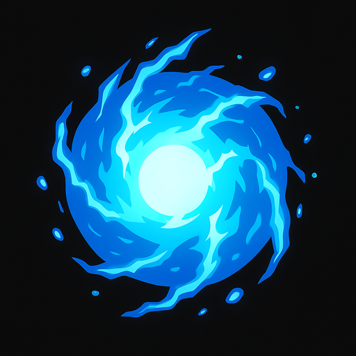 energy ball.
In-Game asset.  2d.  High contrast.  No shadows