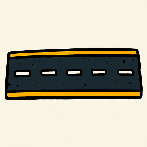 road.
In-Game asset.  2d.  High contrast.  No shadows