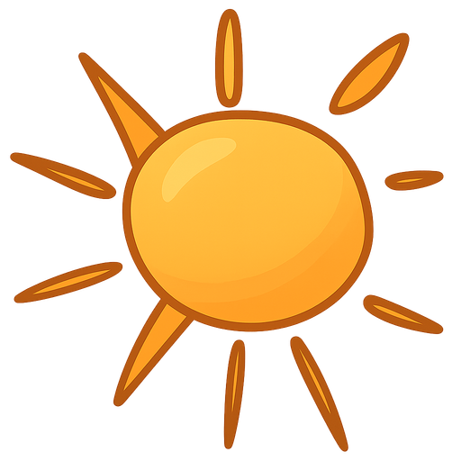 sun. No background. Transparent background. Blank background. No shadows. 2d. In-Game asset. flat