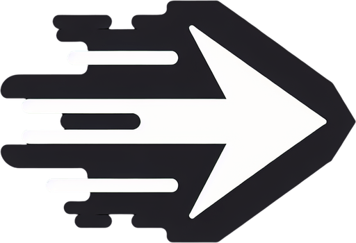 Fast white up arrow. Simple design. Black background..
Single Game Texture.  In-Game asset.  2d.  Blank background.  High contrast.  No shadows