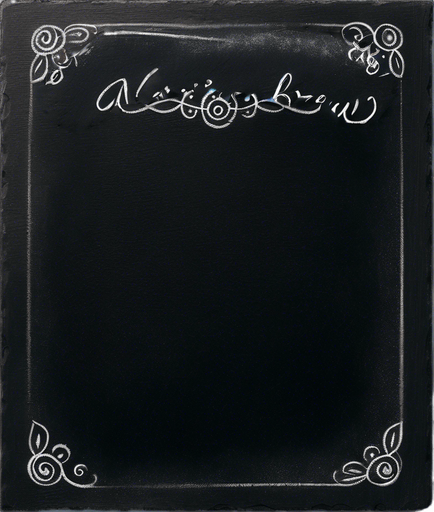 Words "NOVICE BREW" in chalk, handwritten