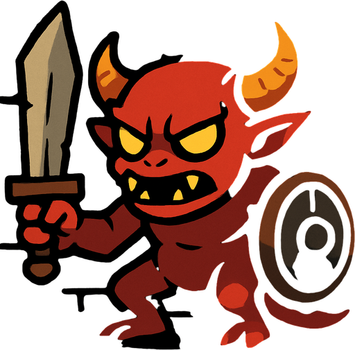 2d stylized dungeon enemy.
In-Game asset.  2d.  High contrast.  No shadows