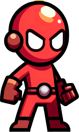 Hero Character for platformer game
Single Game Texture. In-Game asset. 2d. Blank background. High contrast. No shadows.
