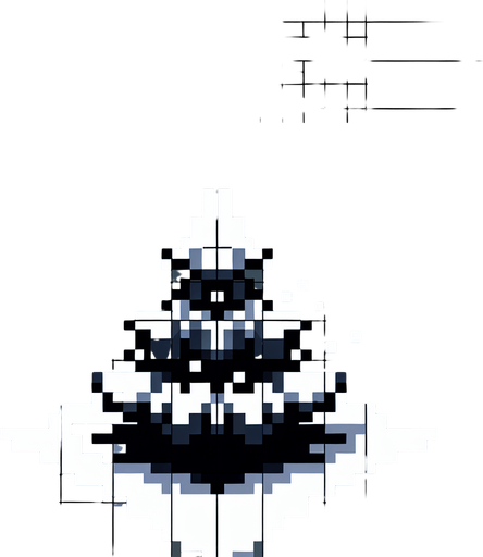A christmas tree. Pixelart. Single Game Texture. In-Game asset. 2d. Blank background. High contrast. No shadows.