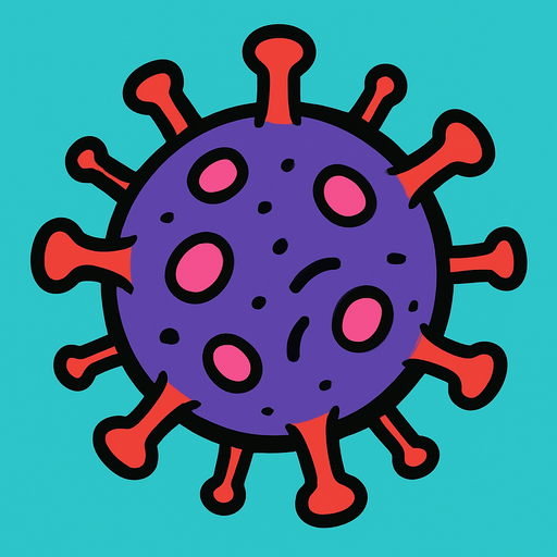 virus.
In-Game asset.  2d.  High contrast.  No shadows