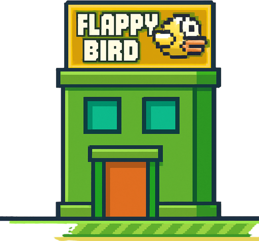 Make it flapy bird building.
In-Game asset.  2d.  No shadows