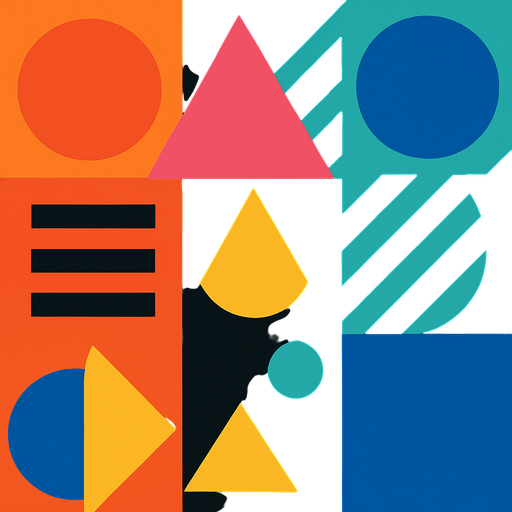 Shapes bg.
In-Game asset.  2d.  High contrast.  No shadows