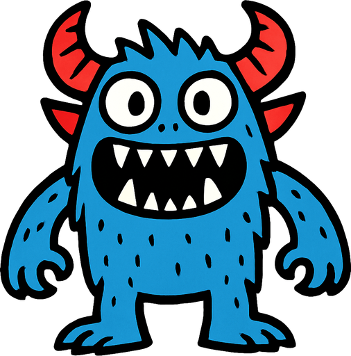 Canavar.
In-Game asset.  2d.  High contrast.  No shadows