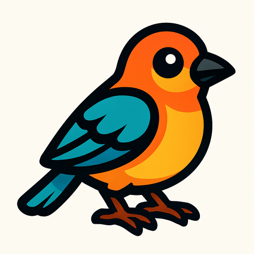 Bird.
In-Game asset.  2d.  High contrast.  No shadows